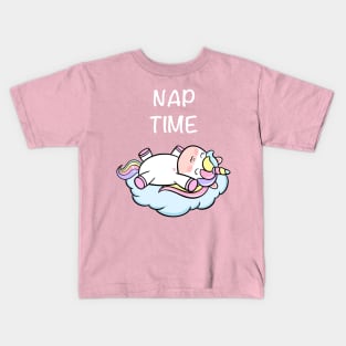 Nap time unicorn Kids T-Shirt